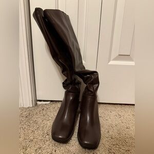 Womens Brown Knee High Boots